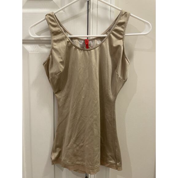 Spanx Tank Top Womens M Shapewear Seamless Beige Bodycon Cami Slimming Capsule - Picture 1 of 5